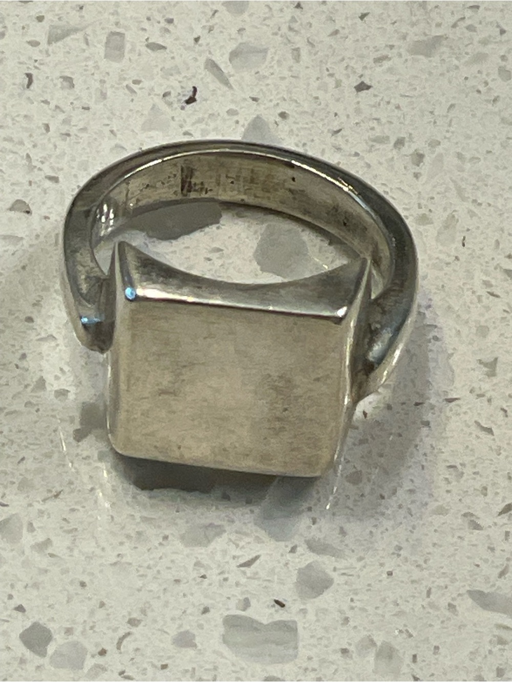 Sterling silver vintage signet ring size 6 Mexico